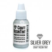 Краситель непрозрачный для смолы и полимеров CraftResinTint, SilverGrey, Серый серебристый, 10 мл (1шт)